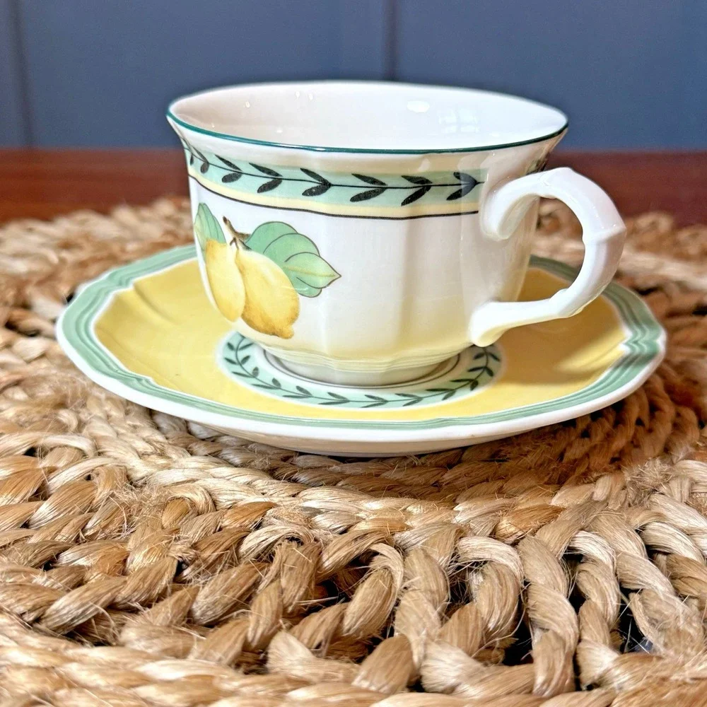 Villeroy & Boch‎ French Garden Fleurence -Country Collection- Flat Cup & Saucer